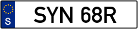 Trailer License Plate